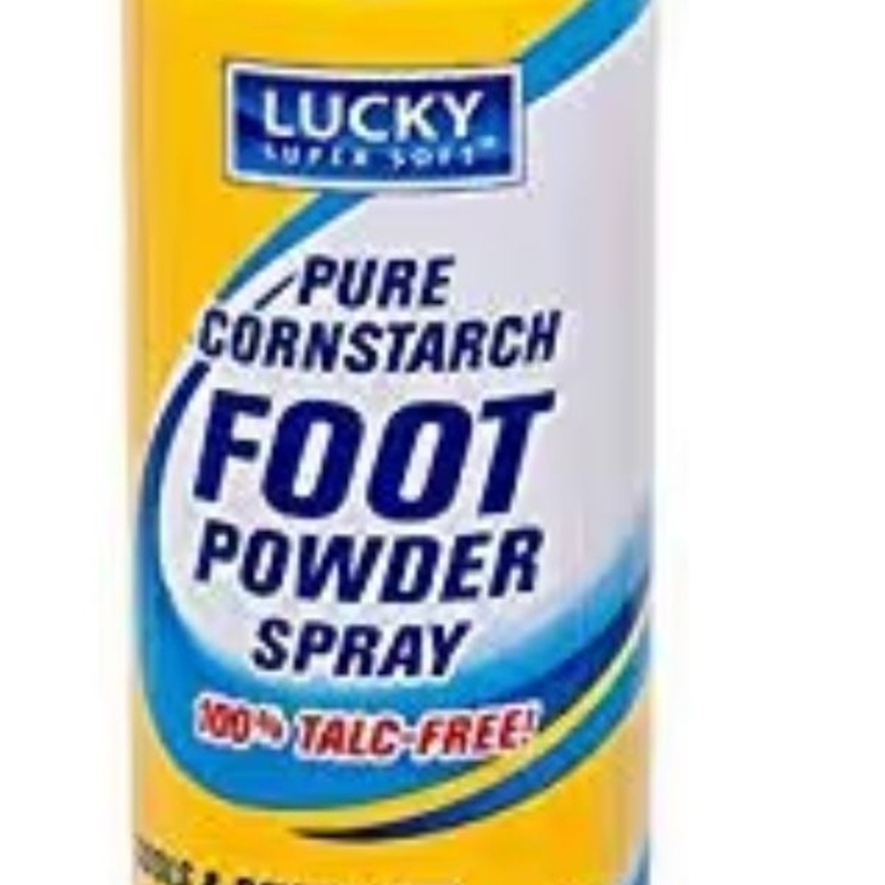 3 Cans Lucky Super Soft Foot Powder Spray